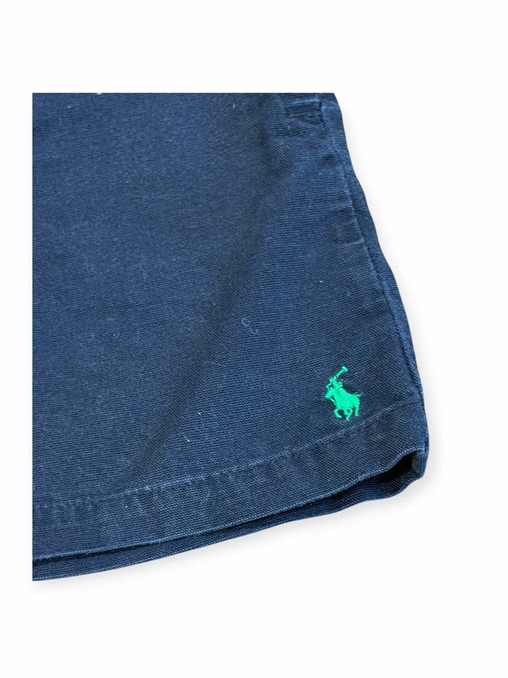 Ralph Lauren, Navy Shorts with Green Polo Emblem, Size 24 months